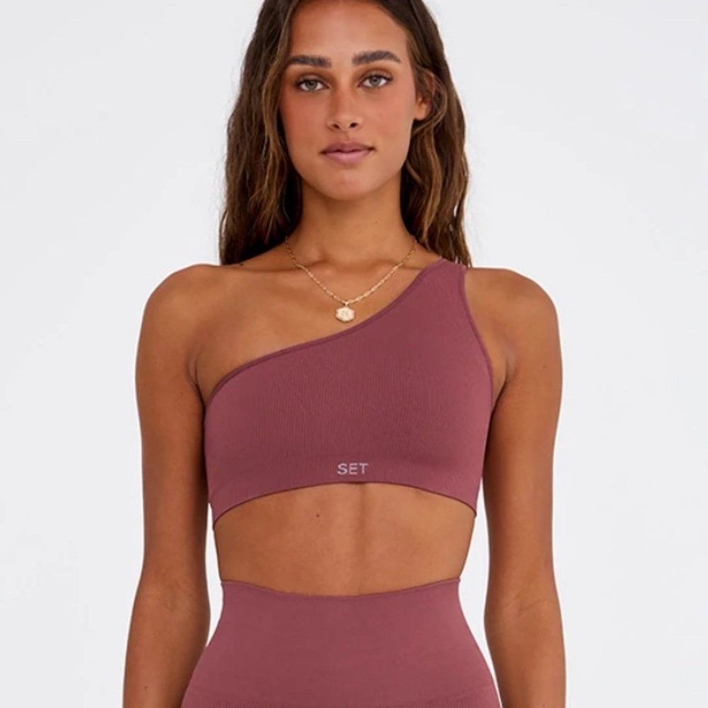 Setactive one shoulder XS in “canyon”